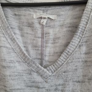 flannel quarter sleeve sweater